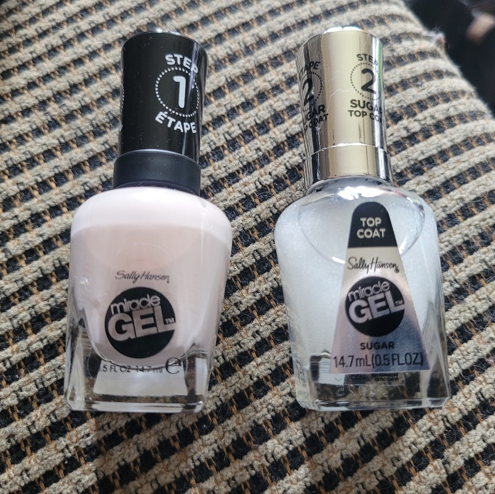 Sally Hansen miracle gel step 1 and 2